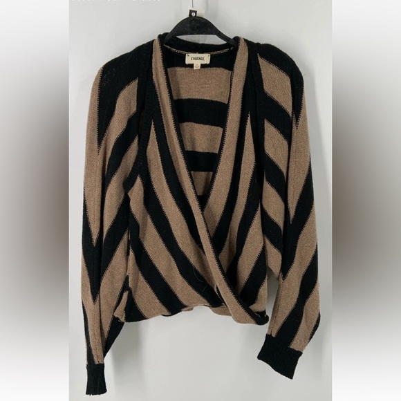 L'AGENCE Kloss Convertible Sweater, tank & shrug in 1, black/oatmeal,XS,EUC - Picture 4 of 8
